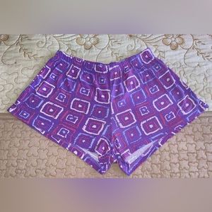 Purple soft pajama shorts